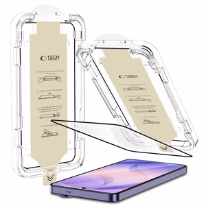 Tech-Protect Quick Set AR+ atspindžius mažinantis stiklas Samsung Galaxy S26 Ultra, juodas