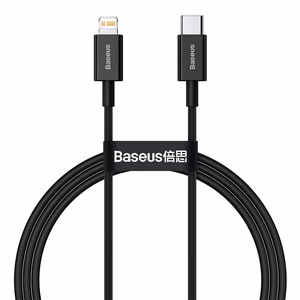 Кабель Baseus Superior PD USB-C - Lightning 1,0 м чёрный 20W