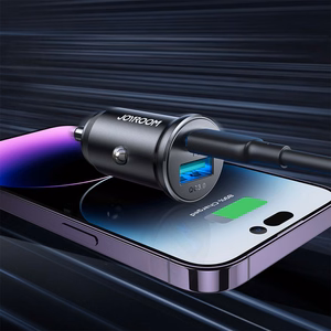 Joyroom JR-CCN05 automobilinis įkroviklis USB-C / USB-A 30W, juodas