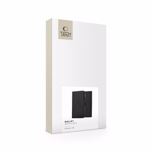 Tech-Protect Wallet dėklas iPhone 16e - matinė juoda
