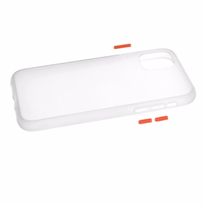 Vennus Color Button Bumper for Samsung Galaxy A20S Transparent