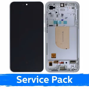 LCD дисплей для Samsung S711 S23 FE с рамкой / кремовый (Mint/Graphite/Purple/Indigo/Tangerine) (сервисный пак)