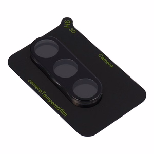 5D Full Glue Tempered Glass Camera Lens for Samsung S25 black