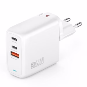 GaN Flex 65W įkroviklis 2 USB-C+1 USB-A baltas