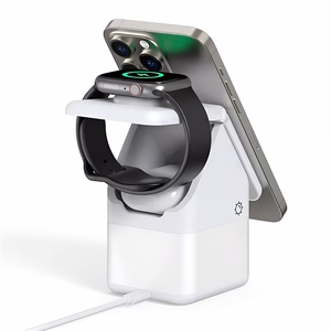 Įkroviklis belaidis DUZZONA W20 4-in-1 MagSafe baltas