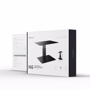 NILLKIN HIGHDESK monitoriaus stovas, sidabrinis