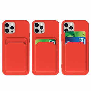 Card Case Silicone Wallet Wallet With Card Slot Documents For Xiaomi Redmi Note 10 5G / Poco M3 Pro Navy Blue