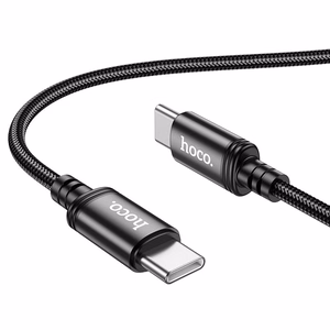 Кабель USB C to USB C Hoco 3A 60W 2 m X89 черный