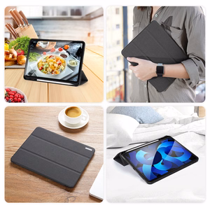 Dėklas Dux Ducis Domo Apple iPad Air 4/5/6/7 2020/2022/2024/2025 10.9/11 juodas
