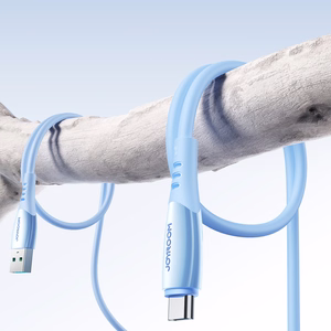 Joyroom S-A59 Vibrant Series 3A кабель USB-A — USB-C 1.2м синий