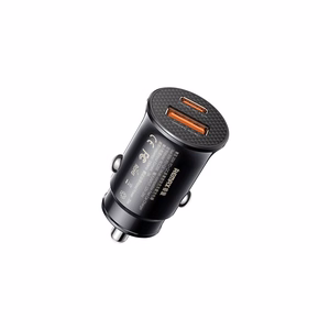 Automobilinis įkroviklis Remax RCC358 30W USB-C/USB-A juodas