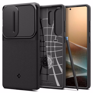 Spigen Optik Armor dėklas telefonui Samsung Galaxy S25 Ultra - juodas