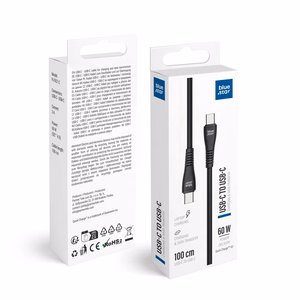 Кабель USB C - USB C Blue Star 3A 60W QC4.0 1 m PJ-DQ1-C черный