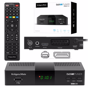 Krüger&Matz KM0550D – DVB-T2 H.265 HEVC tuner