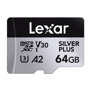 Karta pamięci Lexar High-Performance Silver Plus microSDXC 64GB + adapter