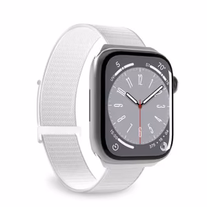 Puro Sport nailoninis dirželis, skirtas Apple Watch 42 / 44 / 45 / 49 mm, baltas