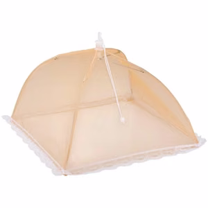 Sulankstomas tinklinis maisto gaubtas Alpina, 35 × 35 × 22 cm, oranžinis
