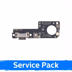 Charging Port Compatible With Xiaomi Redmi Note 13 5G With Flex / Silver / (Service Pack)