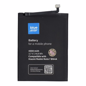 Аккумулятор для Xiaomi Redmi Note 7 (BN4A) 4000 mAh Blue Star