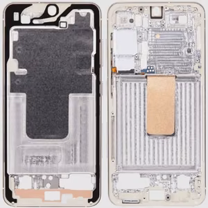 Vidurinis rėmelis Samsung S911 S23 (kreminės)