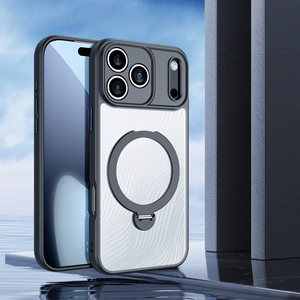 Чехол Dux Ducis Aimo Mag Stand совместимый с MagSafe для iPhone 17 Pro Max чёрный