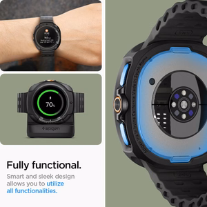 Чехол Spigen Liquid Air для Samsung Galaxy Watch 8 Classic 46mm - чёрный