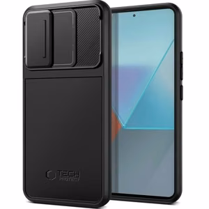Tech-Protect Velar Cam+ dėklas telefonui Xiaomi Redmi Note 13 Pro 5G / Poco X6 5G - juodas