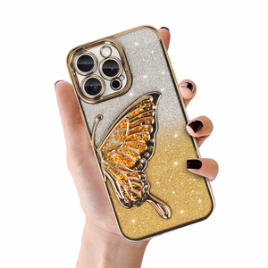 Tel Protect Butterfly Water dėklas telefonui Iphone 17 auksinis