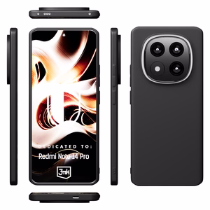 Dėklas 3mk Matt Case Xiaomi Redmi Note 14 Pro 5G/Poco X7 juodas