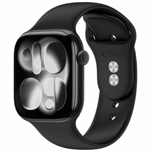 Tech-Protect silikoninis dirželis Apple Watch 44 / 45 / 46 / 49 mm, juodas