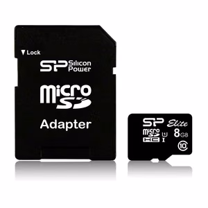 Silicon Power Elite 8GB microSDHC UHS-I atminties kortelė Class 10
