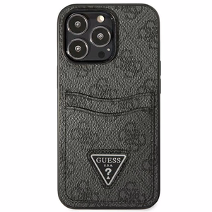 Guess GUHCP13LP4TPK iPhone 13 Pro / 13 6.1 Blue/Blue hardcase 4G Triangle Logo Cardslot