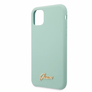 Guess GUHCN65LSLMGG iPhone 11 Pro Max зелёный/зелёный жёсткий чехол Silicone Vintage Gold Logo