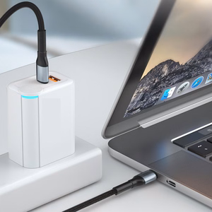 3mk Hyper Cable N-SERIES USB-C / USB-C 3m PD 3.0 QC 3.0 20V / 5A 100W - черный
