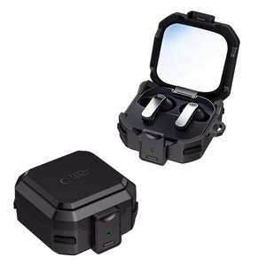 Tech-Protect Carbonox MagSafe Case for Samsung Galaxy Buds 4 / 4 Pro - Black