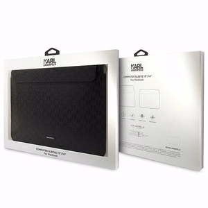 Karl Lagerfeld Saffiano Plaque dėklas 14" nešiojamam kompiuteriui - juodas