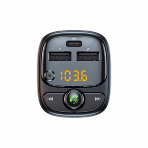 Blavec FM siųstuvas Flash TR-06 MP3, Bluetooth - 2xUSB + Type C - PD 30W (TFMFTR06-B) juodas