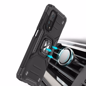 Wozinsky žiedinis šarvuotas hibridinis dėklas + magnetinis laikiklis Mi Poco M4 Pro 5G / Redmi Note 11 5G (China) / Redmi Note 11T 5G / Redmi Note 11S 5G juoda