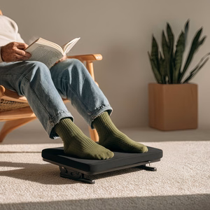 "Maclean" ergonominė atrama kojoms, kojų atrama, tolygiai reguliuojamas kampas, nuimama pagalvėlė, MC-460