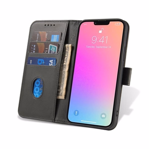 Magnet Case чехол для Google Pixel 7 с флип-кошельком и подставкой чёрный