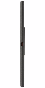 Onyx Boox Note Air 5 C/6 C Dėklas su atverčiamu dangteliu tamsiai pilkas