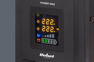 Rebel POWER-1000 emergency power supply, pure sine wave inverter with charging, 12 V / 230 V, 1000 VA / 700 W