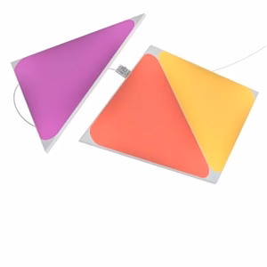 Nanoleaf Shapes Triangles – papildymo rinkinys su 3 plokštėmis, 1 × 1.5 W, daugiau kaip 16 mln. spalvų