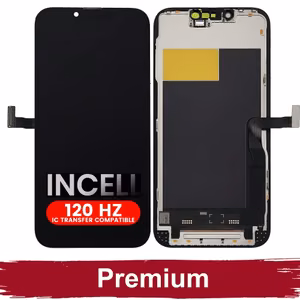 LCD ekranas suderinamas su iPhone 13 Pro, juodas (120Hz / INCELL / Premium) Removable IC