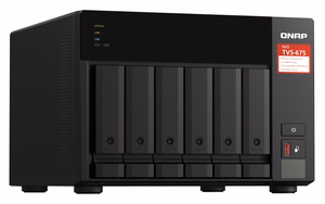 QNAP TVS-675 NAS Tower ZhaoXin KaiXian KX-6000 KX-U6580 8 GB DDR4 0 TB QuTS hero черный
