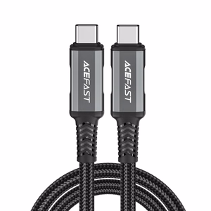 Acefast C1-09 кабель USB-C USB-C USB4 PD3.1 5A 1м - серо-чёрный