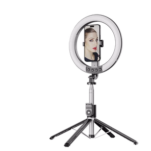Blavec Селфи-кольцо лампа Aura LED Ring P-55 25cm штатив + пульт дистанционного управления + 2,3 метра (RLP55-TRB23) чёрное
