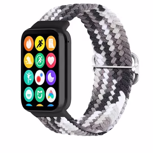 Pintas dirželis Mi Band 8 Pro/M8 Pro (12) juodas ir baltas