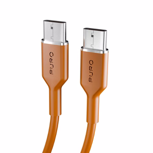 Кабель Puro ICON USB-C — USB-C 1.5м оранжевый