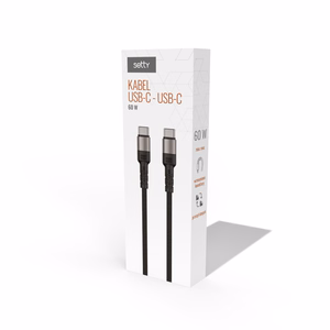 Setty кабель USB-C - USB-C 100W 1,0 м KSL-02 чёрный